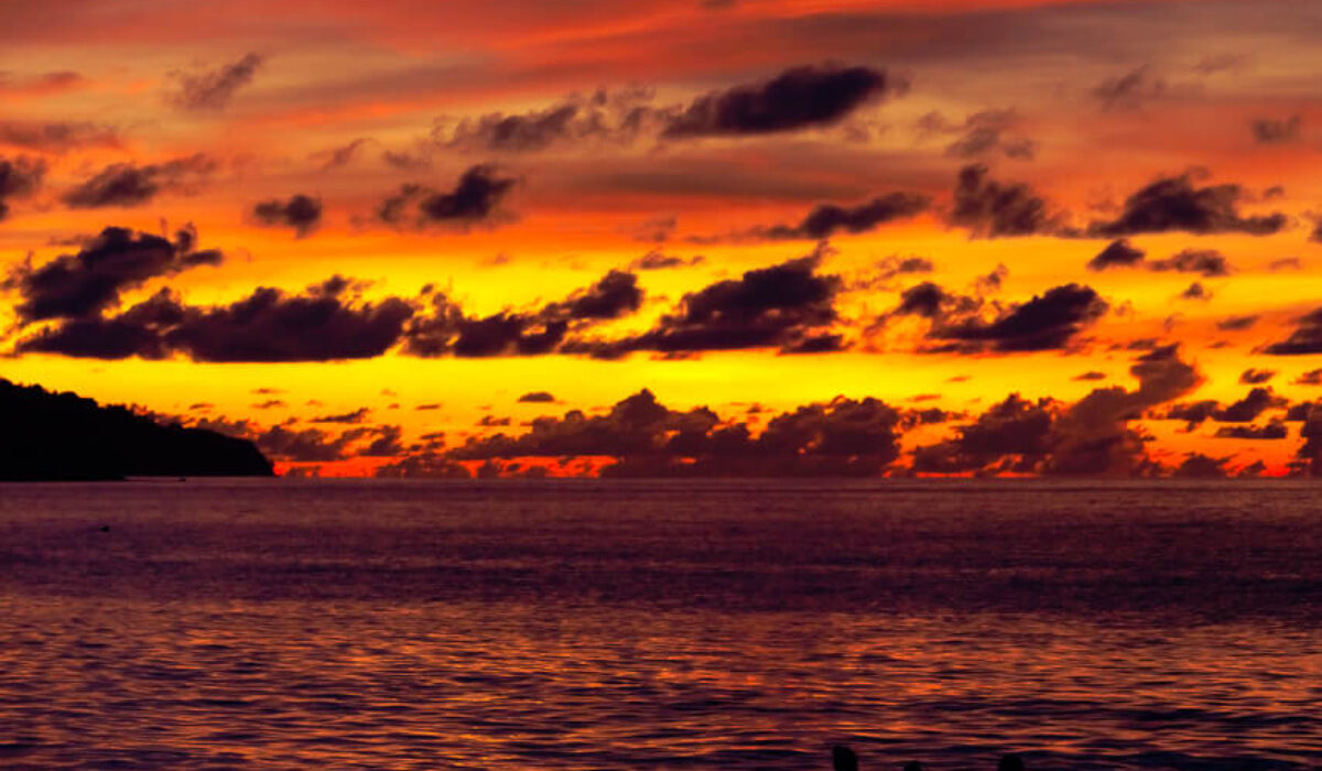 Sunset On Beau Vallon Beach