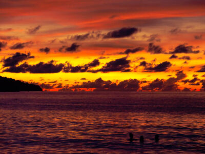 Sunset On Beau Vallon Beach