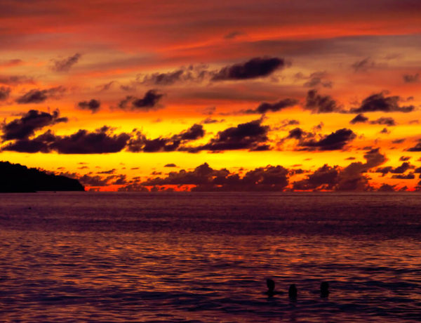 Sunset On Beau Vallon Beach