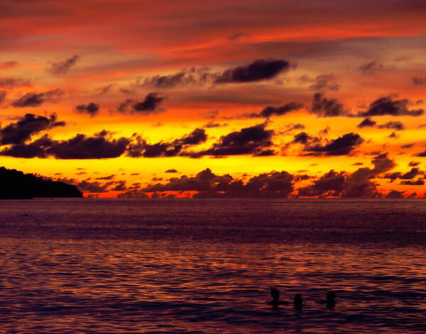 Sunset On Beau Vallon Beach