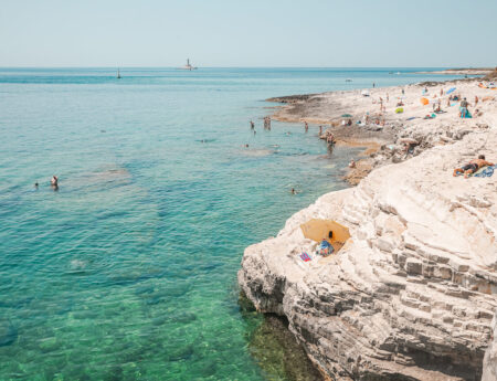 Relaxing on Mala Kolumbarica Beach