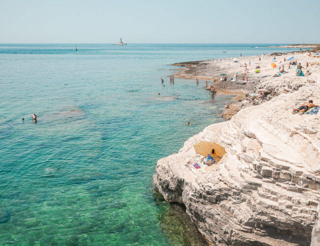 Relaxing on Mala Kolumbarica Beach