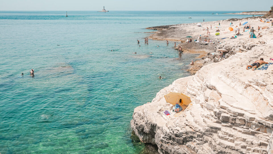 Relaxing on Mala Kolumbarica Beach