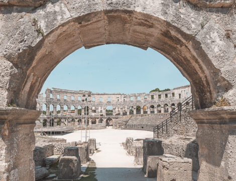 Walking Through the Old Town of Pula