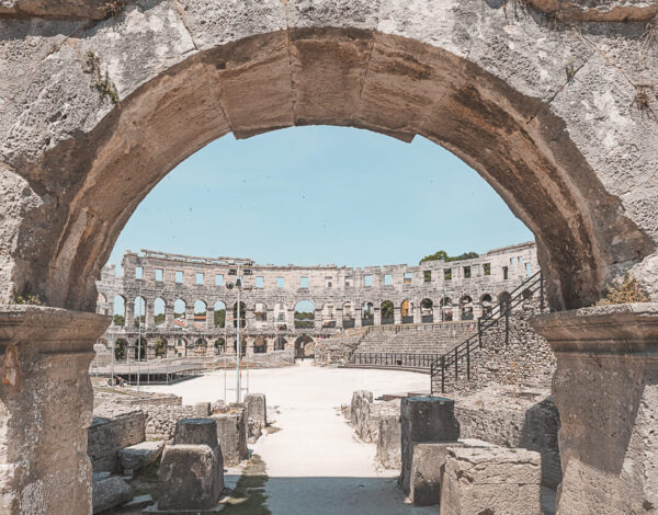 Walking Through the Old Town of Pula
