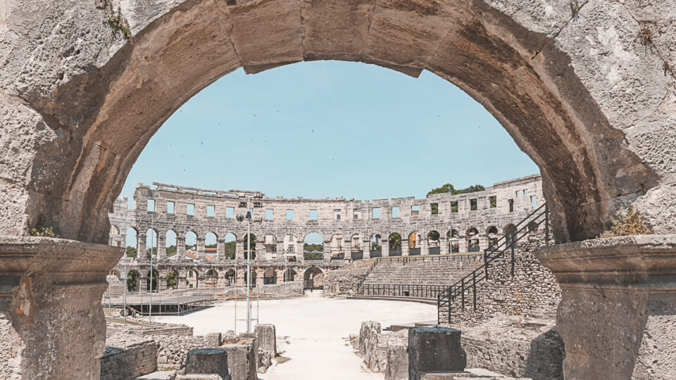 Walking Through the Old Town of Pula