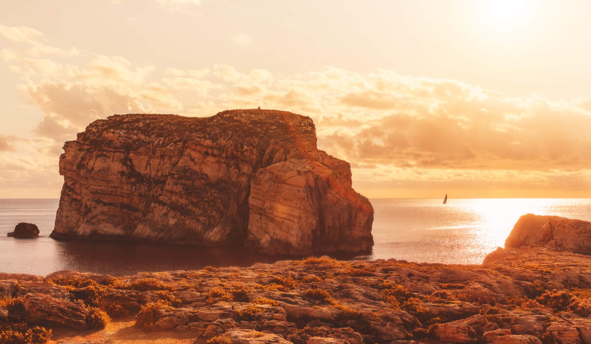 The Wanderer of the Dwejra Bay