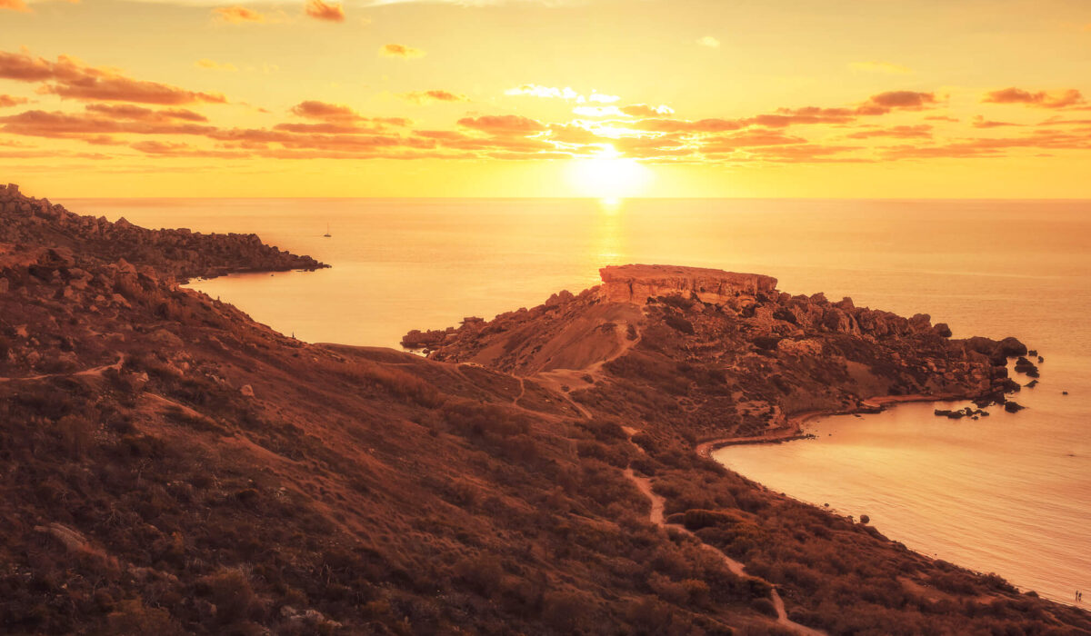Ghajna Tulffieha Sunset
