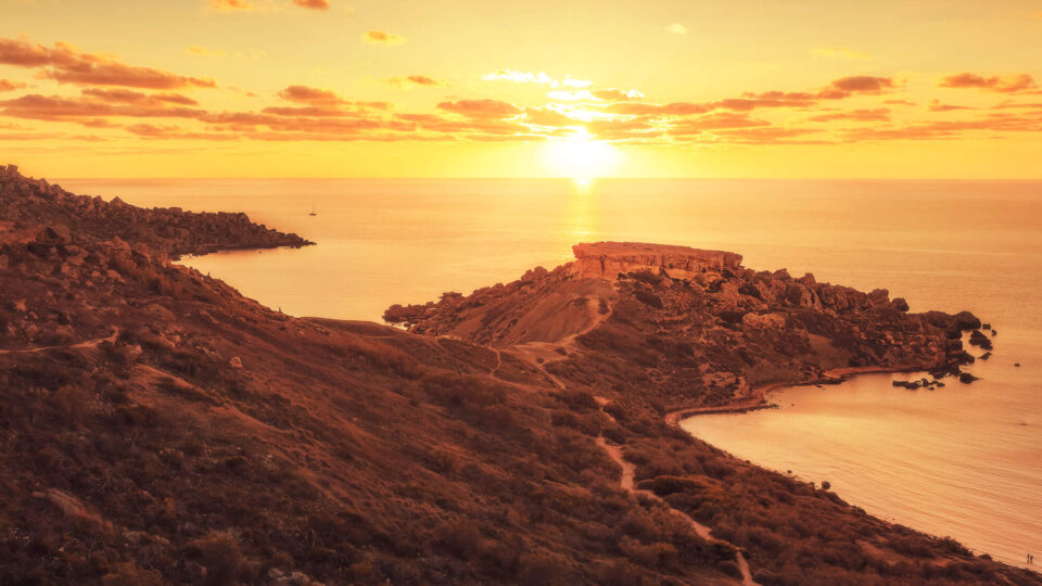 Ghajna Tulffieha Sunset