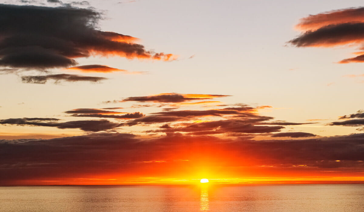 Sunset in Husavik