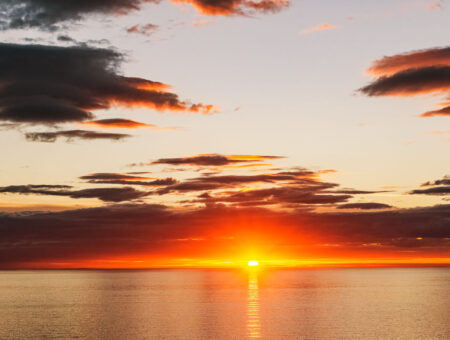 Sunset in Husavik